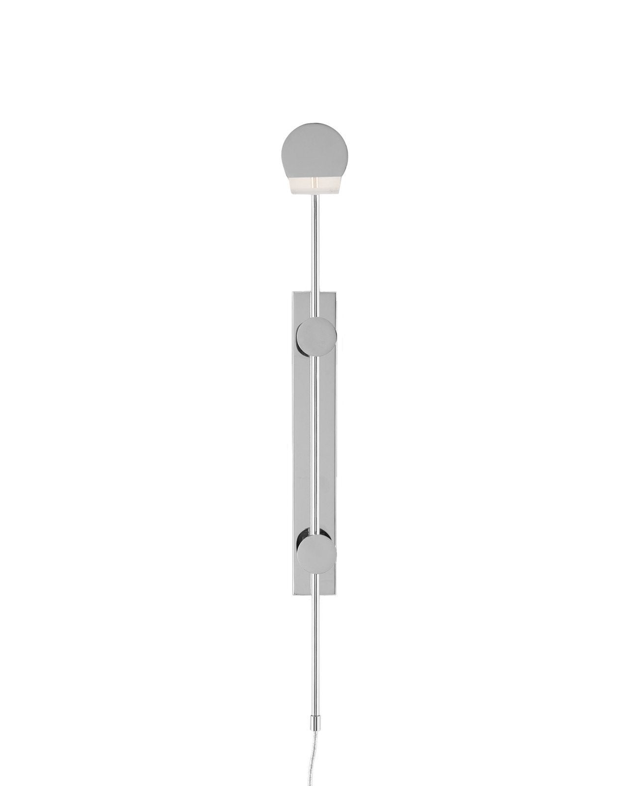 Satire Nickel Swing-Arm Wall Sconce